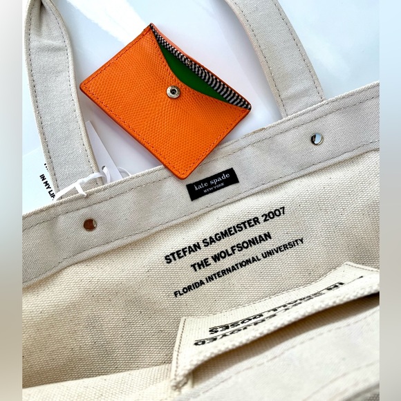 Kate Spade / Stefan Sagmeister 2007 Wolfsonian Museum Special Edition tote bag - Picture 2 of 7